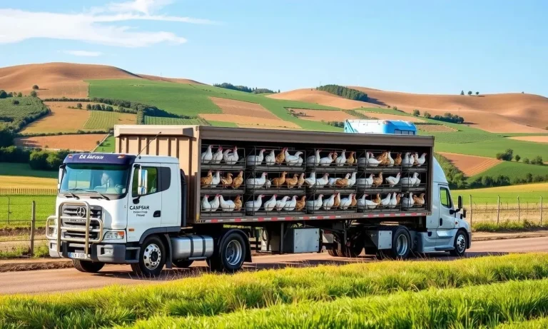 Can you transport chickens in a semi truck