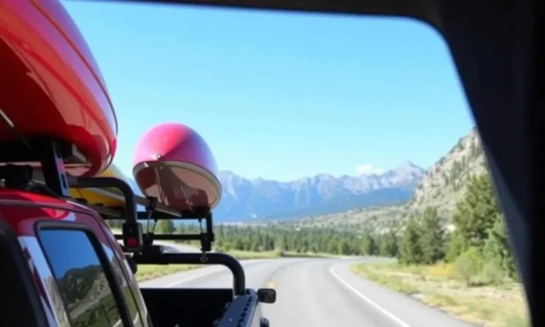 How are kayaks transported on trucks